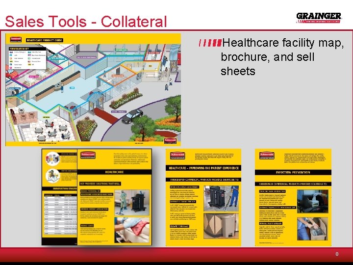 Sales Tools - Collateral Healthcare facility map, brochure, and sell sheets 8 