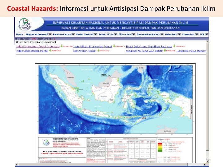 Coastal Hazards: Informasi untuk Antisipasi Dampak Perubahan Iklim 42 