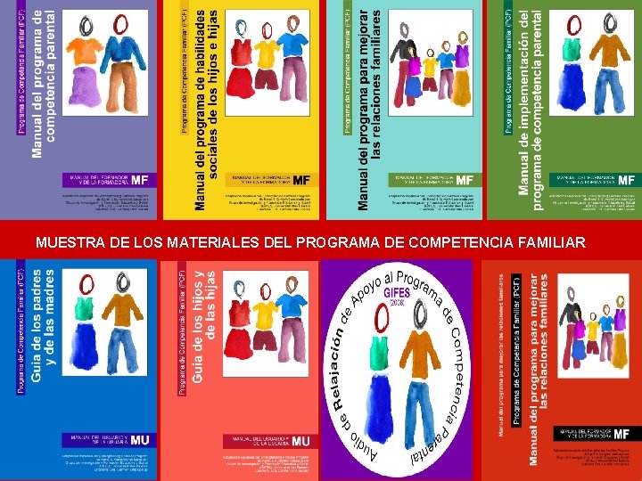 MUESTRA DE LOS MATERIALES DEL PROGRAMA DE COMPETENCIA FAMILIAR 