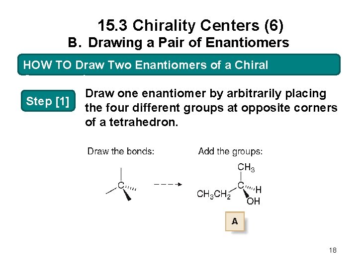 15. 3 Chirality Centers (6) B. Drawing a Pair of Enantiomers HOW TO Draw