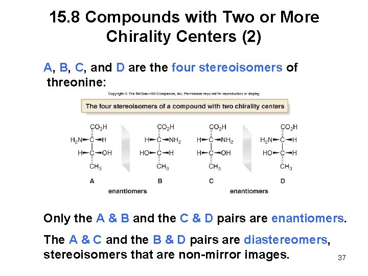 15. 8 Compounds with Two or More Chirality Centers (2) A, B, C, and