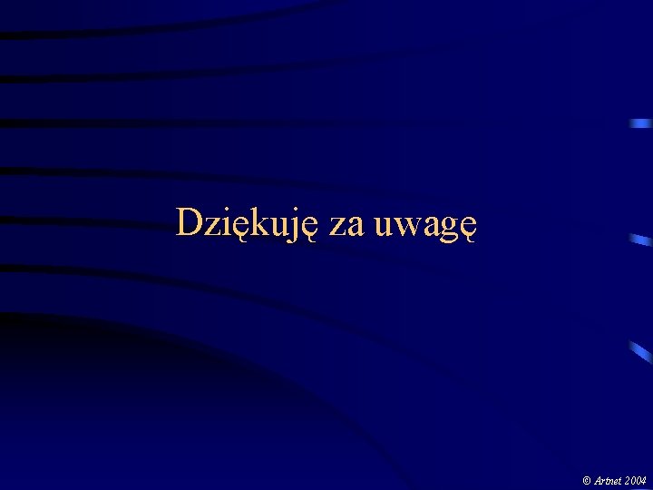 Dziękuję za uwagę © Artnet 2004 