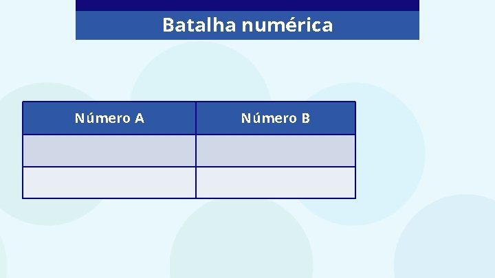 Batalha numérica Número A Número B 