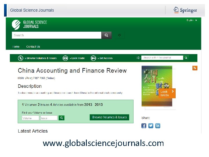 Global Science Journals www. globalsciencejournals. com 