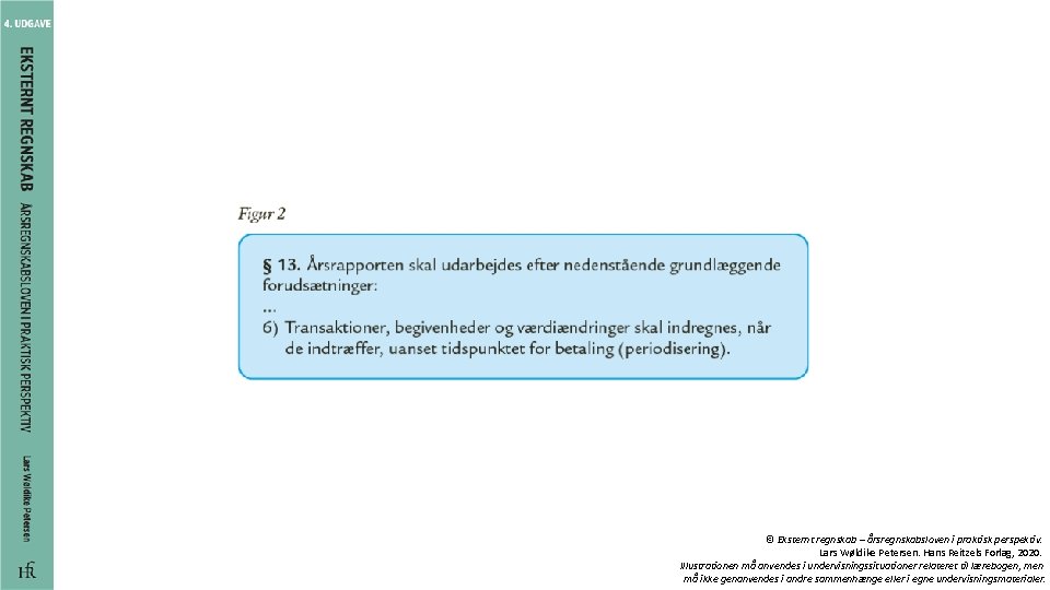 © Eksternt regnskab – årsregnskabsloven i praktisk perspektiv. Lars Wøldike Petersen. Hans Reitzels Forlag,