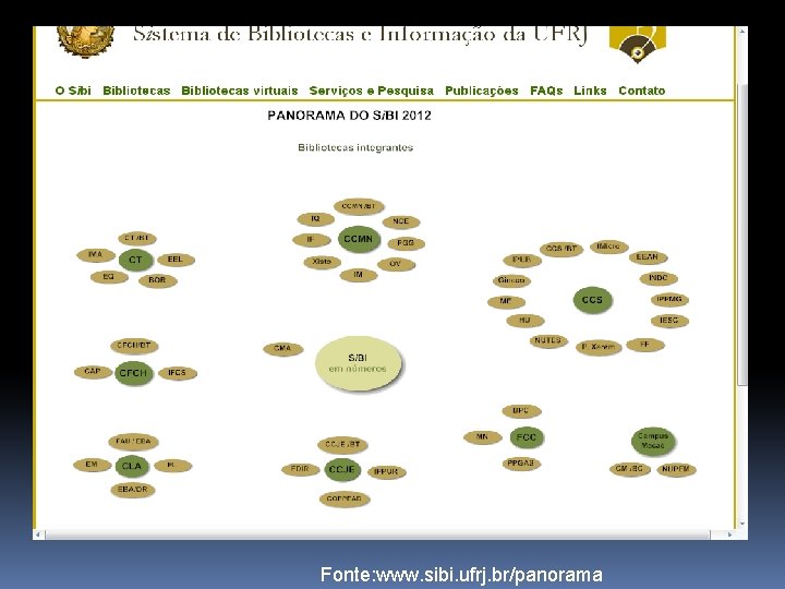 Fonte: www. sibi. ufrj. br/panorama 