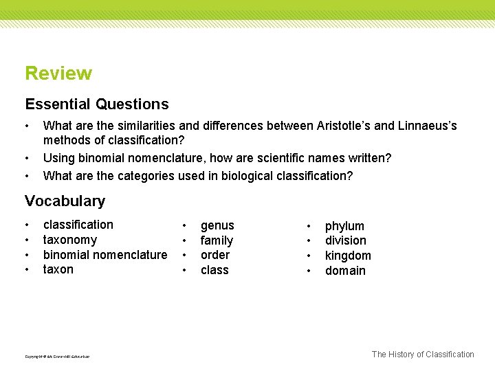 Review Essential Questions • • • What are the similarities and differences between Aristotle’s