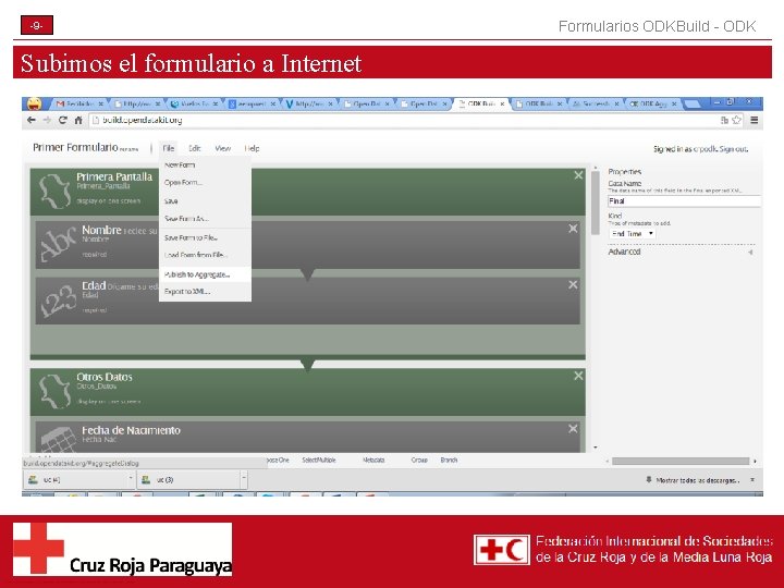 -9 - Subimos el formulario a Internet Formularios ODKBuild - ODK 