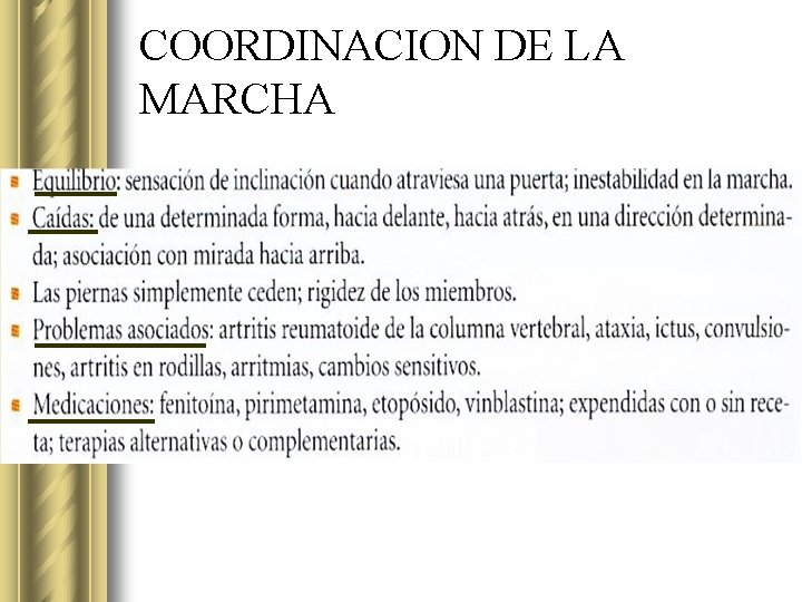 COORDINACION DE LA MARCHA 