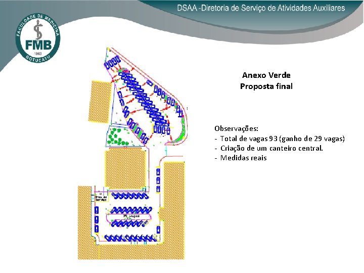 Anexo Verde Proposta final Observações: - Total de vagas 93 (ganho de 29 vagas)