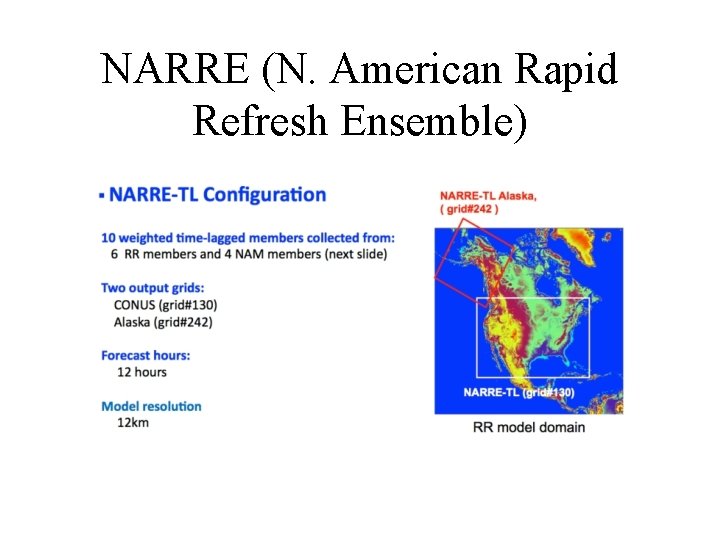 NARRE (N. American Rapid Refresh Ensemble) 