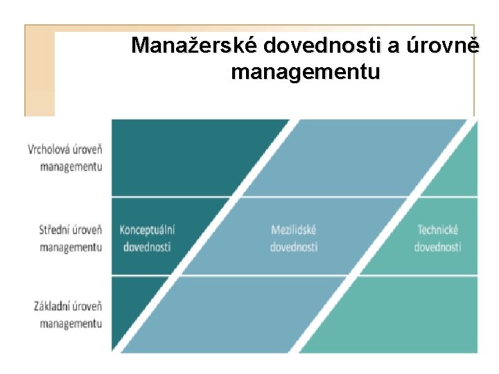 Manažerské dovednosti a úrovně managementu 