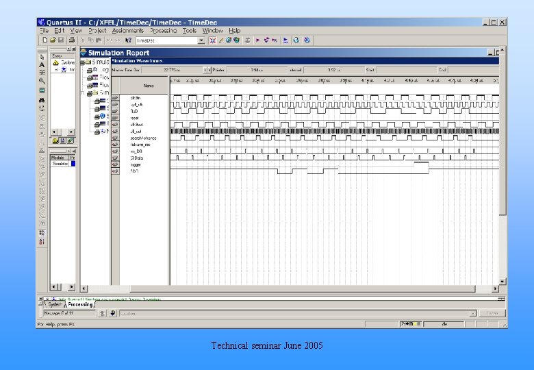 Technical seminar June 2005 