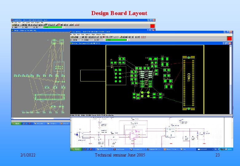 Design Board Layout 2/1/2022 Technical seminar June 2005 23 