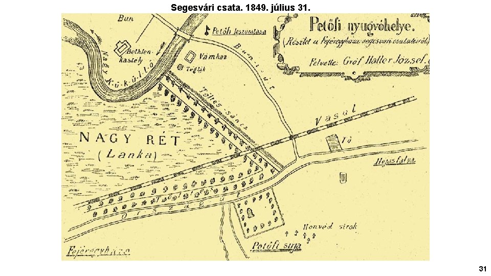 Segesvári csata. 1849. július 31. 31 