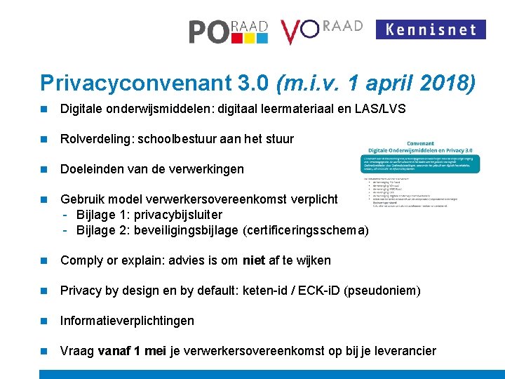 Privacyconvenant 3. 0 (m. i. v. 1 april 2018) n Digitale onderwijsmiddelen: digitaal leermateriaal