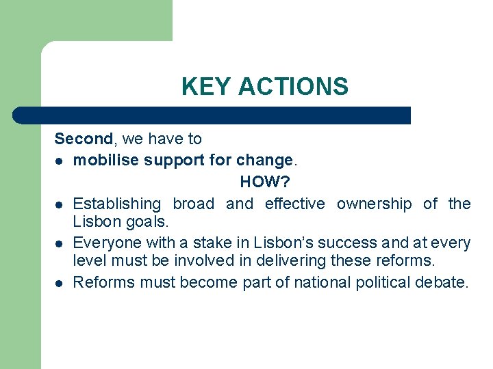 A new start for the Lisbon Strategy Alessandro