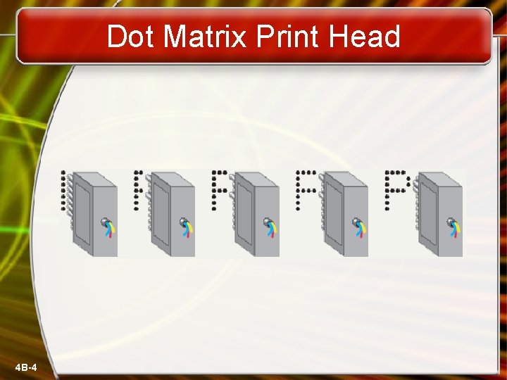 Dot Matrix Print Head 4 B-4 