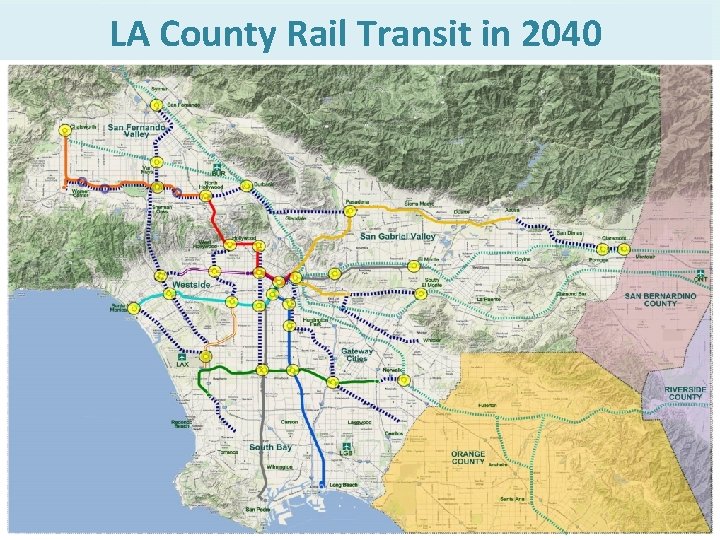 LA County Rail Transit in 2040 