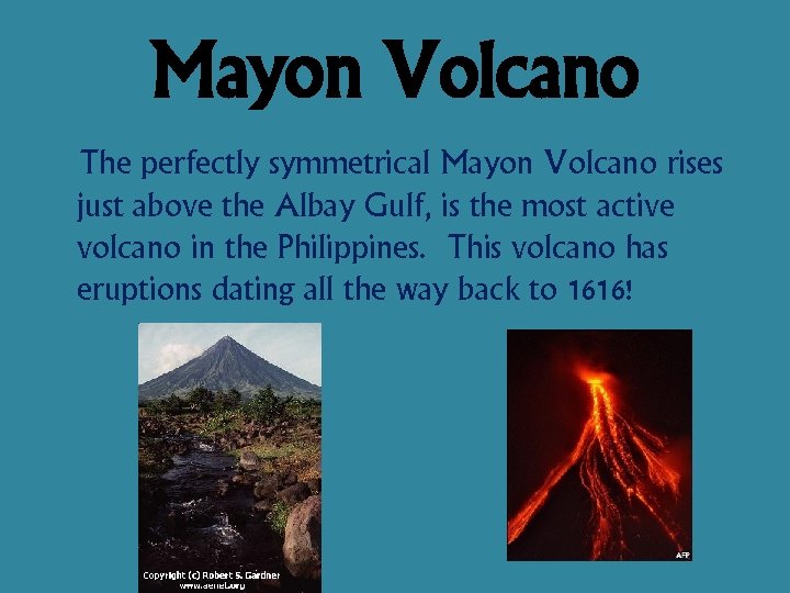 Mayon Volcano The perfectly symmetrical Mayon Volcano rises just above the Albay Gulf, is