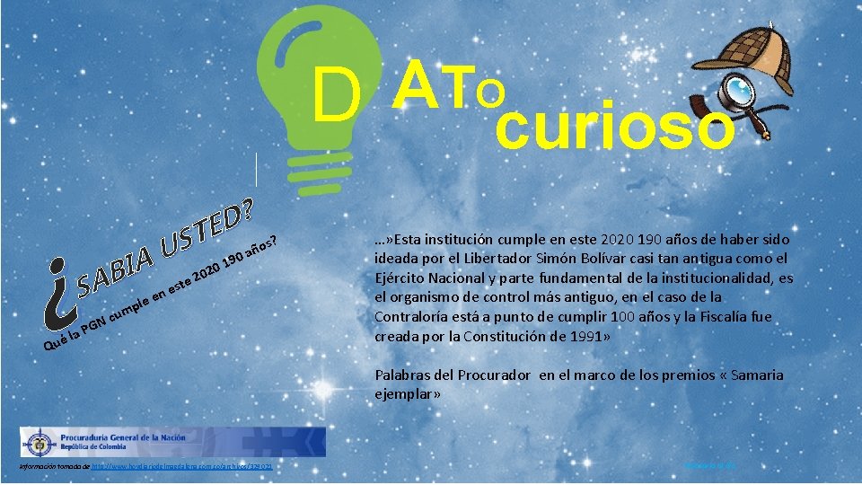 D ATOcurioso ? D E T os? S ñ a U 0 190 A