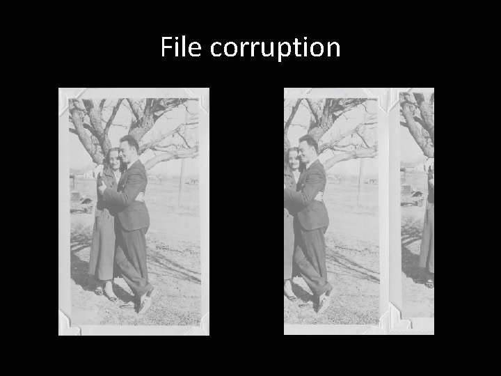 File corruption 