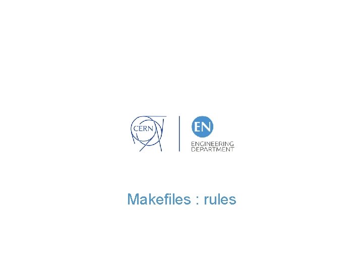 Makefiles : rules 