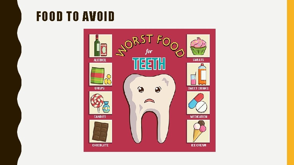 FOOD TO AVOID 