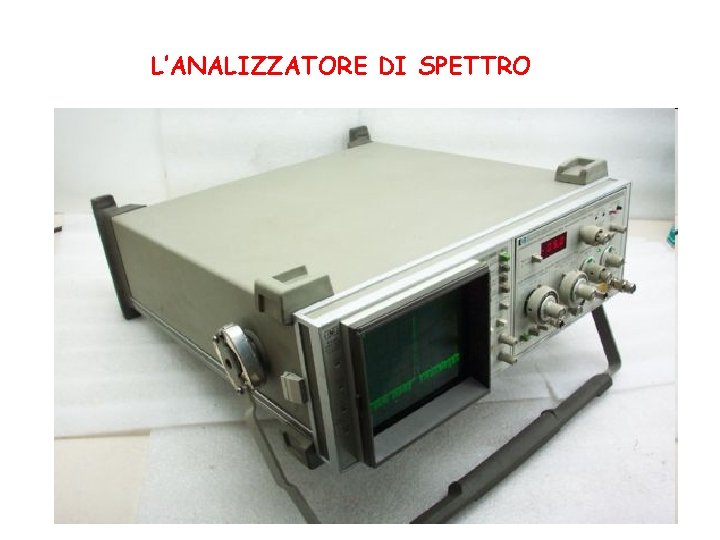 L’ANALIZZATORE DI SPETTRO 