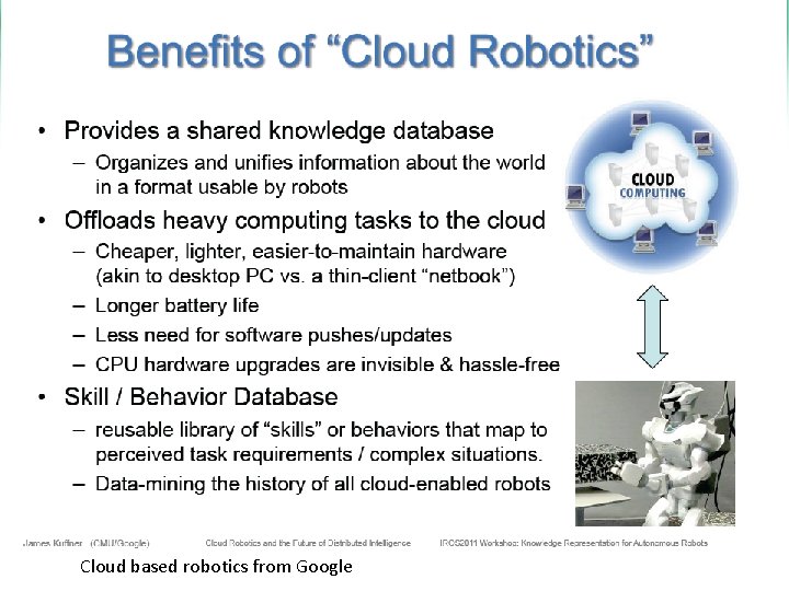 Cloud based robotics from Googlehttps: //portal. futuregrid. org 18 