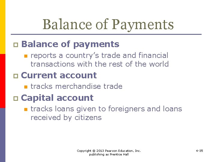 Balance of Payments p Balance of payments n p Current account n p reports