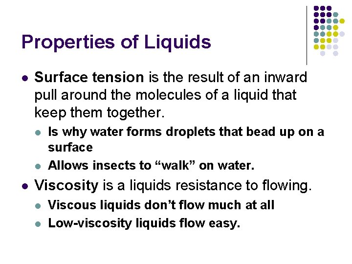 Chemical Building Blocks Chapter 2 Solids Liquids and
