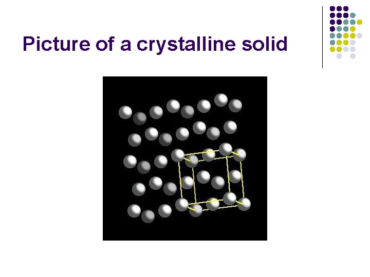 Picture of a crystalline solid 