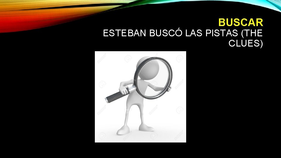 BUSCAR ESTEBAN BUSCÓ LAS PISTAS (THE CLUES) 