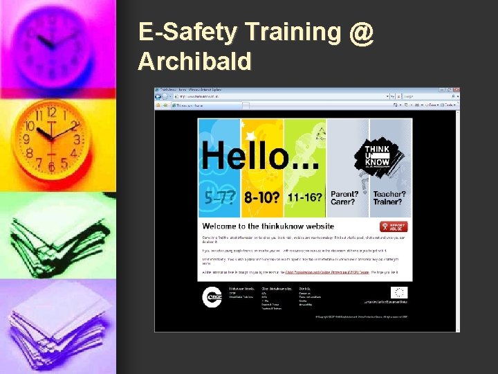 E-Safety Training @ Archibald 