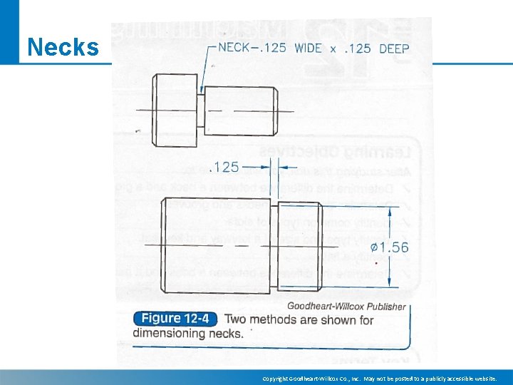 Necks Copyright Goodheart-Willcox Co. , Inc. May not be posted to a publicly accessible