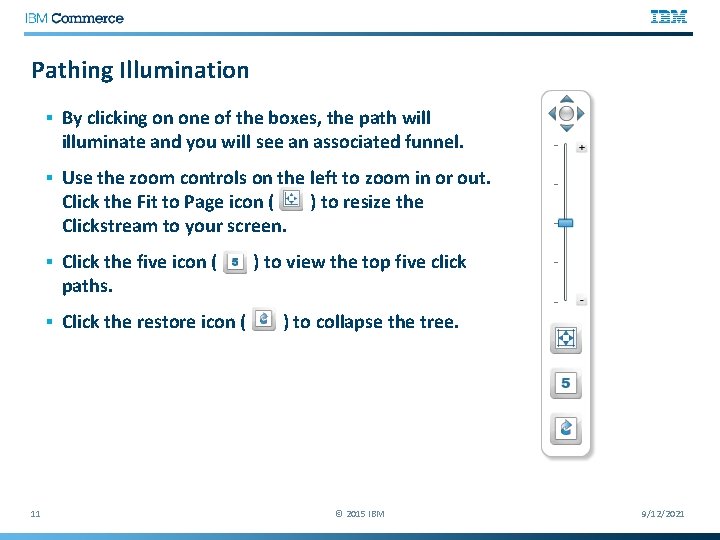 Pathing Illumination § By clicking on one of the boxes, the path will illuminate
