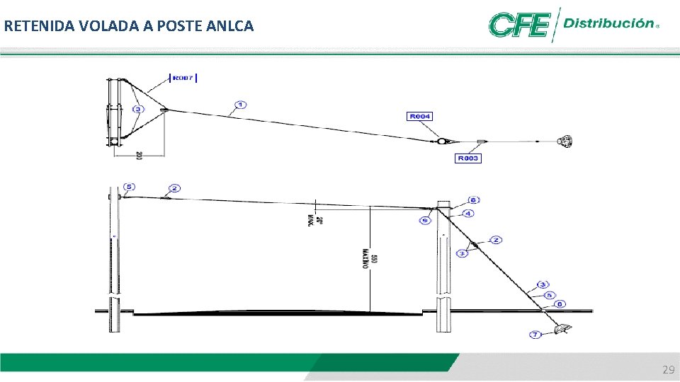 RETENIDA VOLADA A POSTE ANLCA 29 