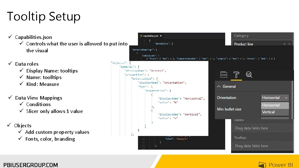 Tooltip Setup ü Capabilities. json ü Controls what the user is allowed to put