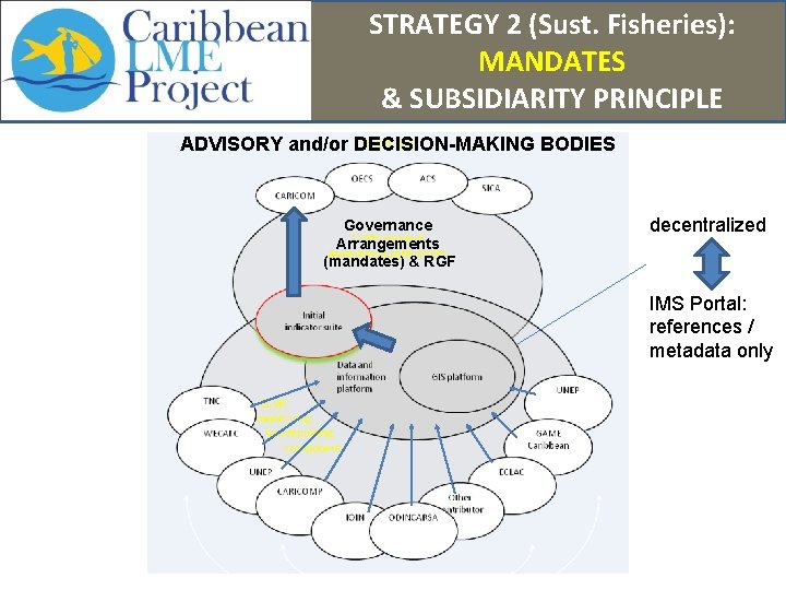 STRATEGY 2 (Sust. Fisheries): MANDATES & SUBSIDIARITY PRINCIPLE ADVISORY and/or DECISION-MAKING BODIES Governance Arrangements