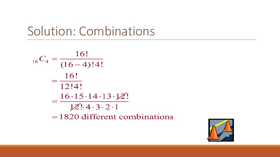 Solution: Combinations 80 