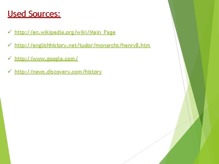 Henry VIII and his six wives Presentation by