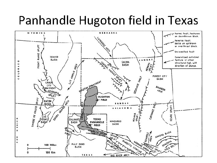 Panhandle Hugoton field in Texas 