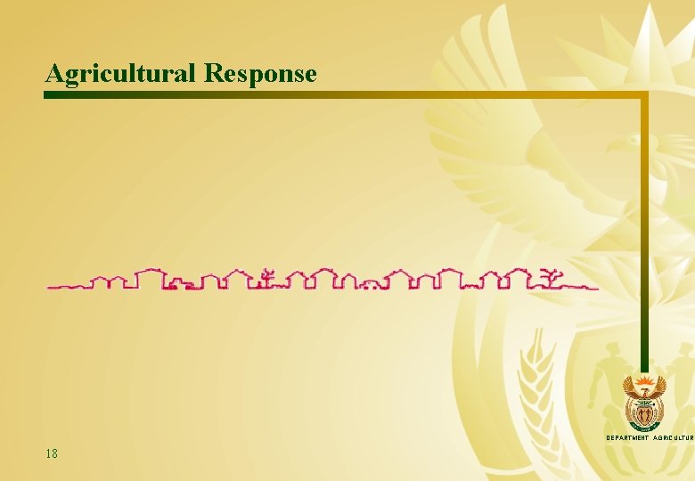 Agricultural Response DEPARTMENT: AGRICULTURE 18 