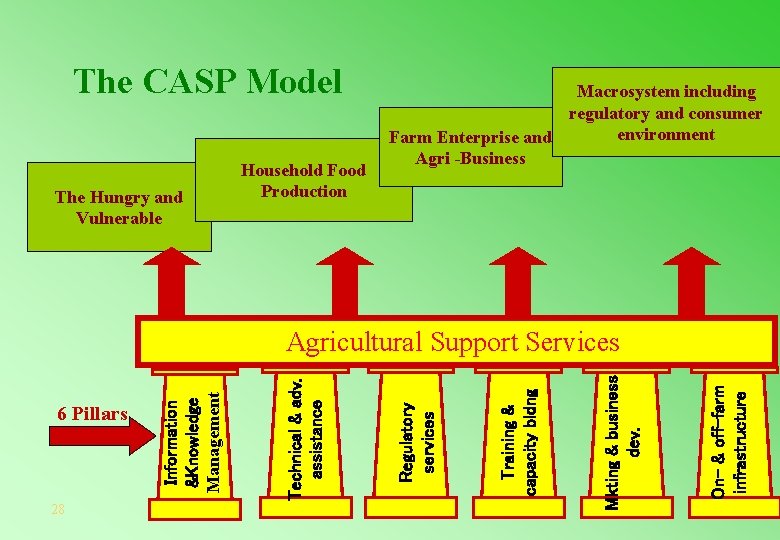 The CASP Model The Hungry and Vulnerable Household Food Production Macrosystem including regulatory and