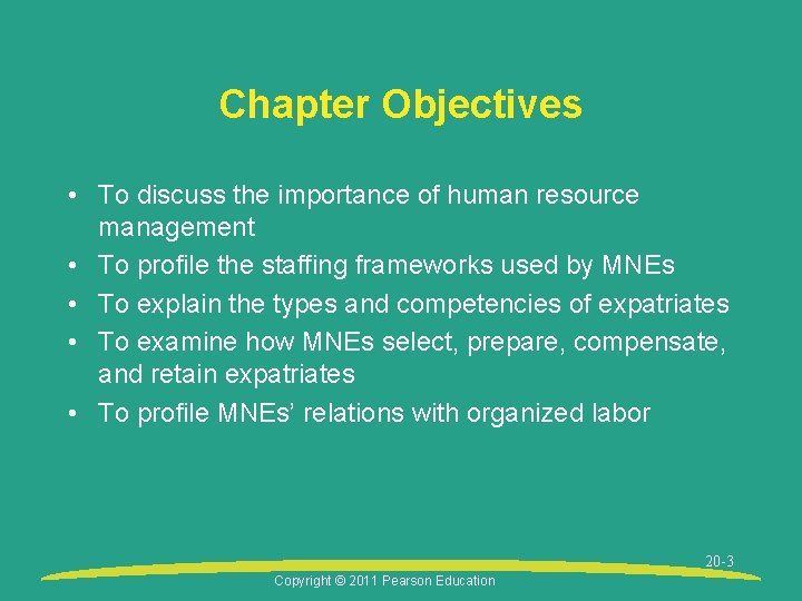 Chapter Objectives • To discuss the importance of human resource management • To profile