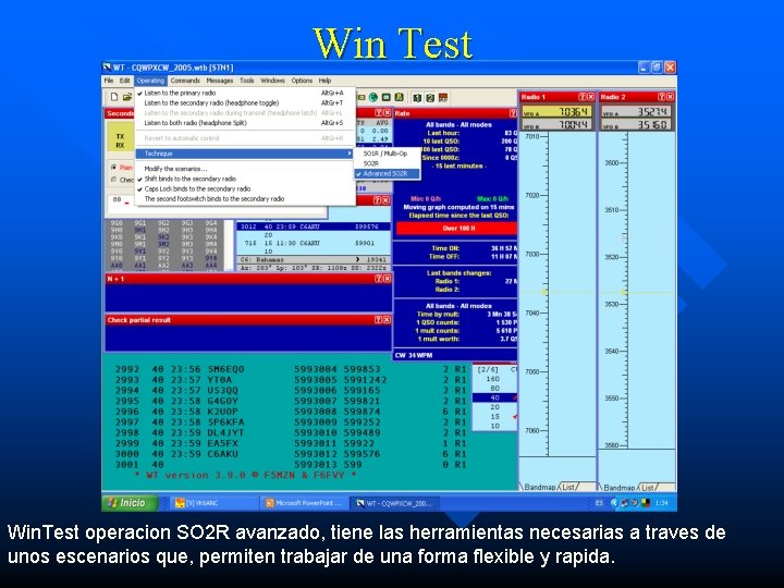 Win Test Win. Test operacion SO 2 R avanzado, tiene las herramientas necesarias a