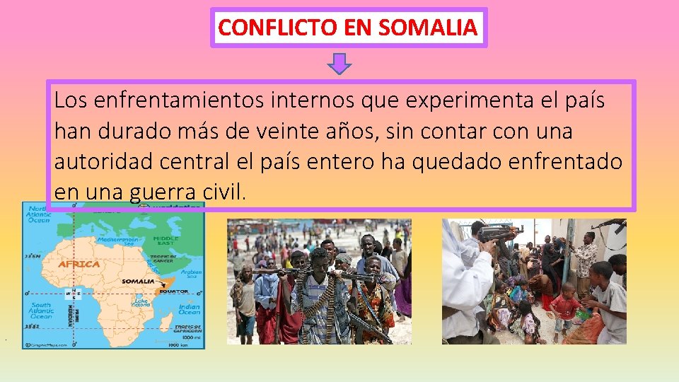 CONFLICTO EN SOMALIA Los enfrentamientos internos que experimenta el país han durado más de