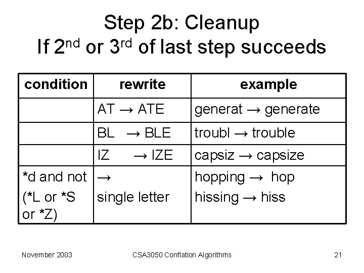 Step 2 b: Cleanup If 2 nd or 3 rd of last step succeeds Step 2 b: Cleanup If 2 nd or 3 rd of last step succeeds