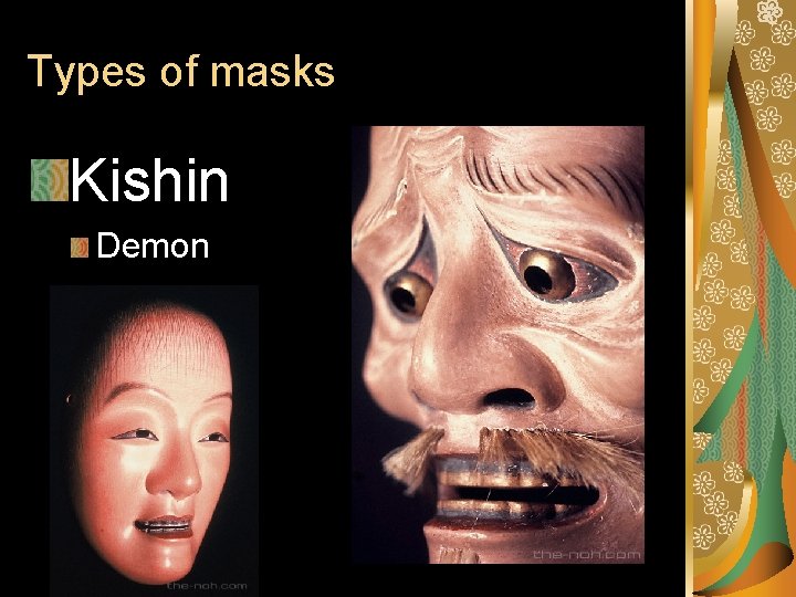 Types of masks Kishin Demon 